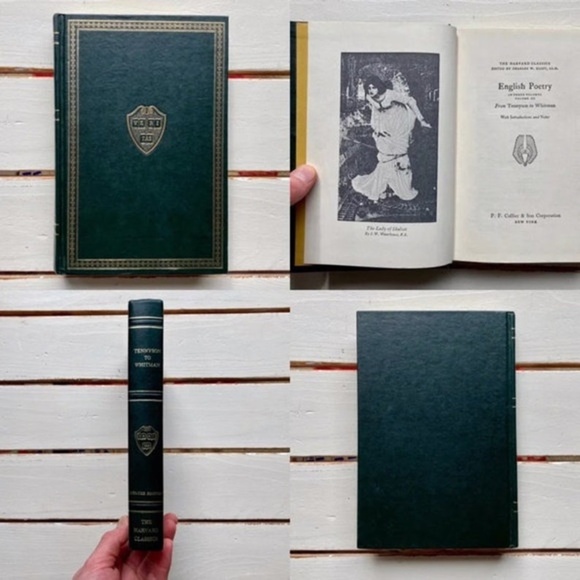 Harvard Classics | Set of 4 Poetry Hardcover Books | Chaucer to Whitman | 1930s - Picture 5 of 6